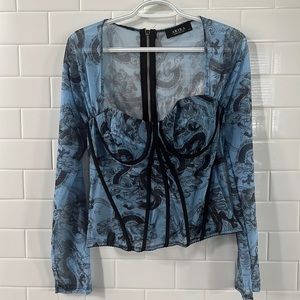 Ladies Off The Shoulder Bustier Blouse